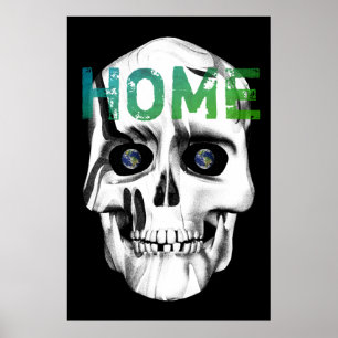 Spara Earth Skull Poster
