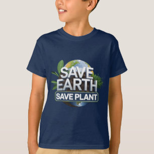 spara Earth, Spara Plant Environmental Design T Shirt