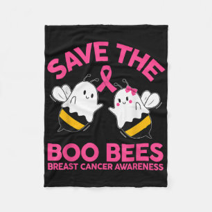 Spara Ees Boo Bees Breast Cancer Halloween Wome Fleecefilt