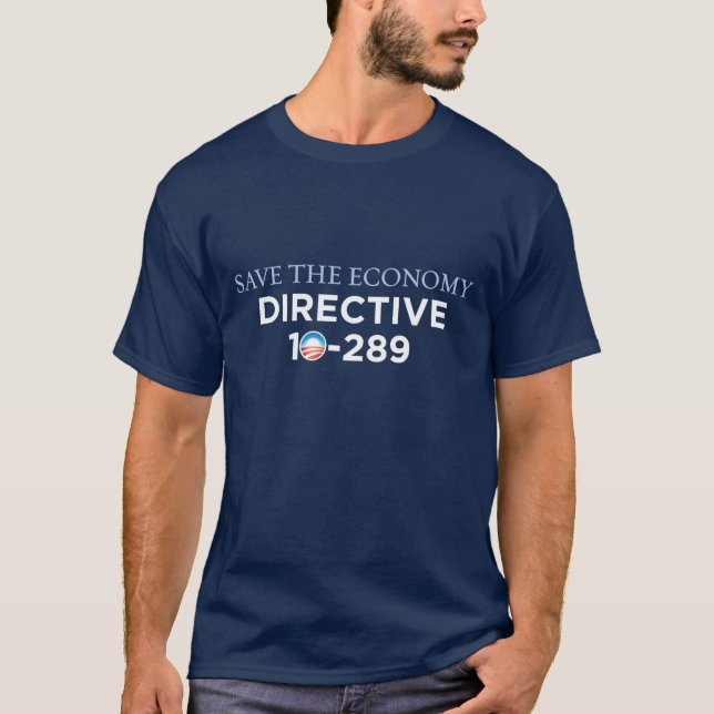 Spara ekonomin - mörk T skjorta för direktiv Tee Shirt (Framsida)