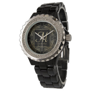 Spara Eleganten Date - guldfärgade markeringspunkt Armbandsur