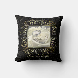 Spara Eleganten Date - guldfärgade markeringspunkt Kudde