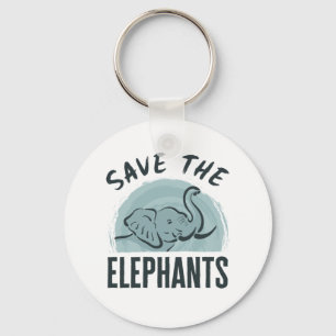 Spara Elephants Wildlife-aktivist Elephant Kärlek Nyckelring