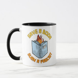 Spara en fascist vid Bok Burn Mugg