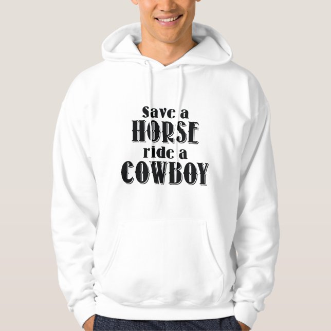 Spara en häst hoodie (Framsida)