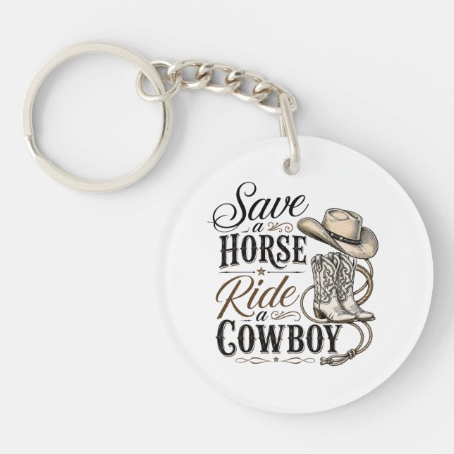 spara en häst rid en cowboy (Framsidan)