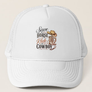 spara en häst rid en cowboy keps