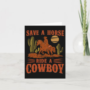 Spara en häst rid en cowboy rolig rodeo häst Rid Kort