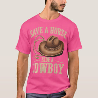Spara En Häst Rid En Cowboy Rolig Rodeo Häst Ridni T Shirt
