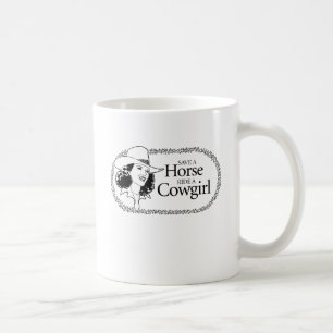 Spara en häst. Rid en cowgirl. Kaffemugg