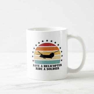 Spara en helikopter, rid en soldat kaffemugg
