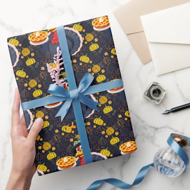 Spara En Kalkon Ät Paj Roligt Glad Thanksgiving Presentpapper (Gifting)