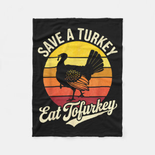 Spara En Kalkon Ät Tofurky Vegansk Thanksgiving Fleecefilt