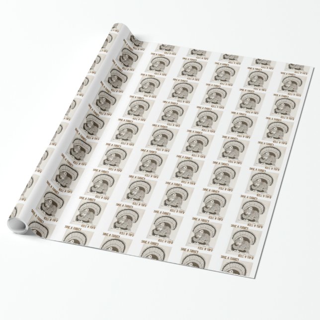 "Spara en kalkon döda en Tofu" Vegansk presentpapp Presentpapper (Utrullad)