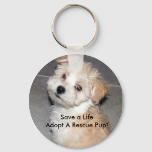 Spara en LifeAdopt en räddingvalp! Nyckelring