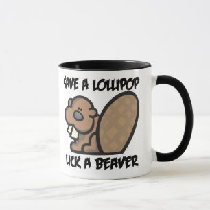 Spara en Lollipop Slickar en Beaver Mugg