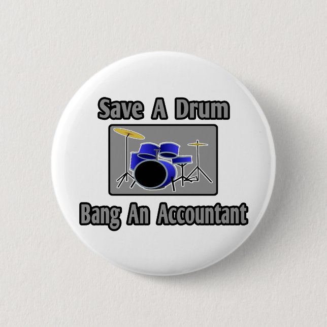 Spara en trumma... Bang en revisor Knapp (Framsida)