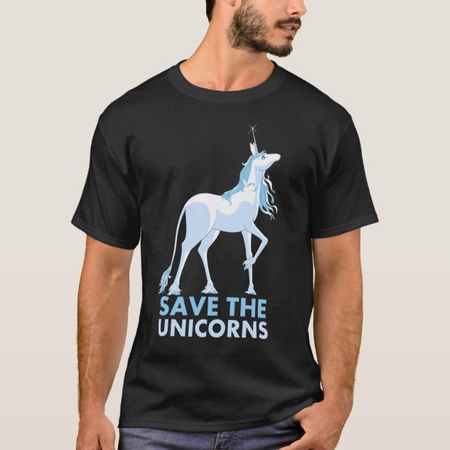 Spara Enhörningens vänners gåva T Shirt (Framsida)