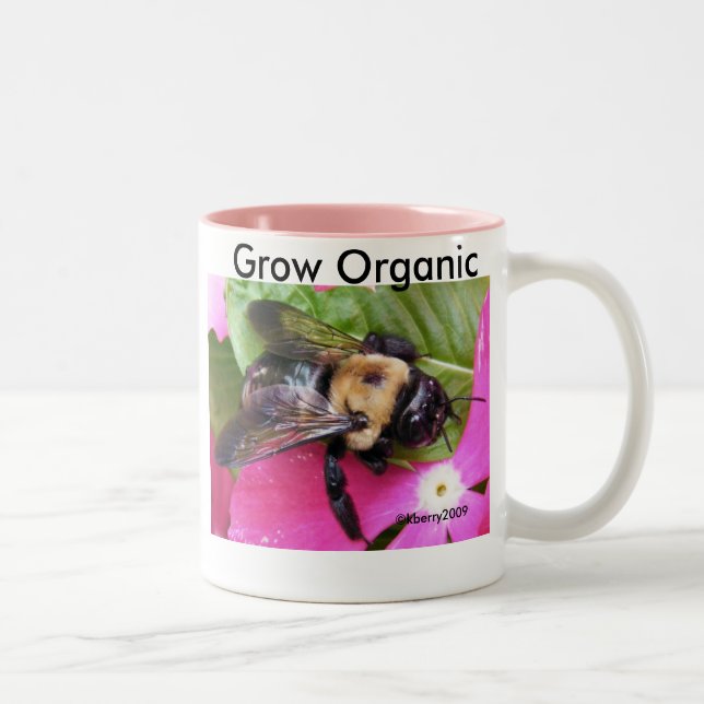 Spara ett bi, räddade planeten! Två-Tonad mugg (Höger)