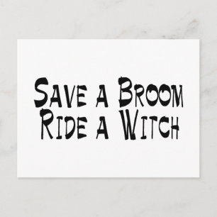 Spara ett Broom Ride a Witch 3 Vykort