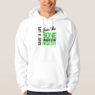 Spara ett liv går med benmärgregistreringen sweatshirt med luva