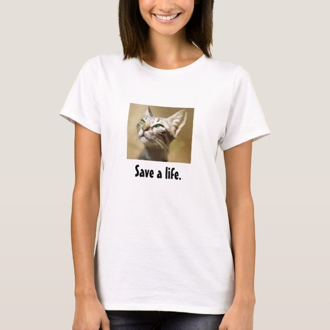 Spara ett liv tee shirt (Framsida)