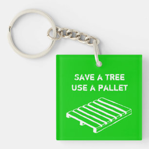 Spara ett träd, använd en palettkeychain