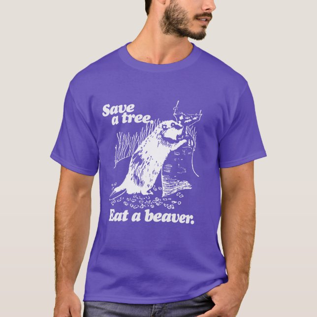 SPARA ETT TRÄD - VIT - .PNG TEE (Framsida)