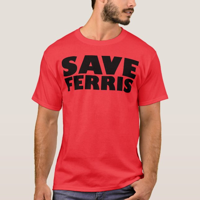 Spara Ferris 70-tals kille T Shirt (Framsida)