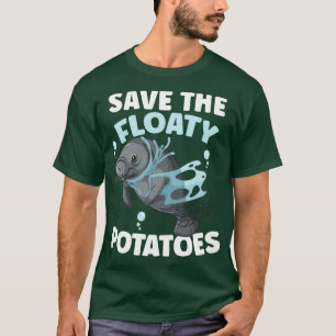 Spara Floaty Potatis Manatee Rädding Marine Ani T Shirt