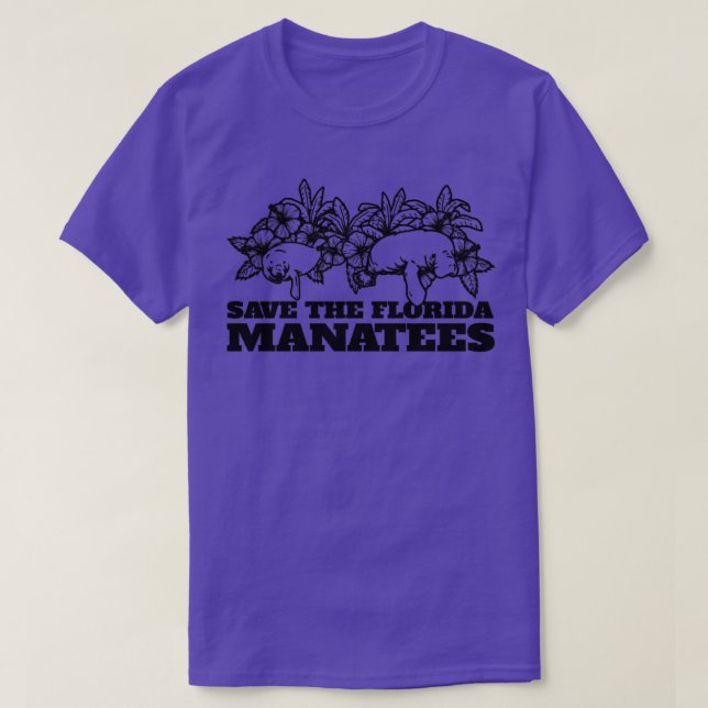 Spara Florida Manatees Floaty Potato Sea Cow2 T Shirt (Design framsida)