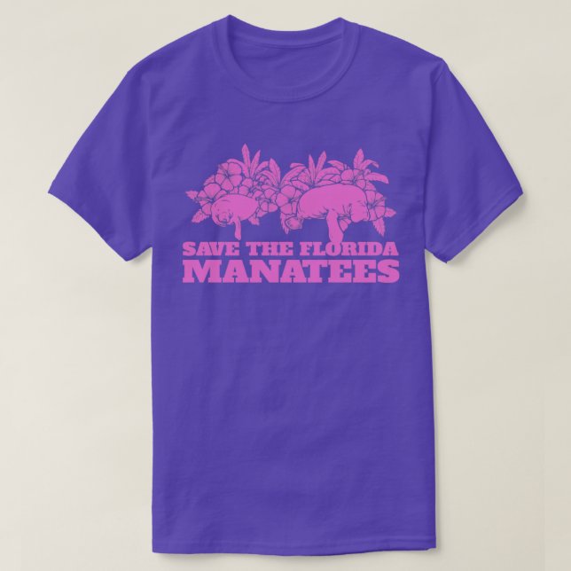 Spara Florida Manatees Floaty Potato Sea Cow T Shirt (Design framsida)