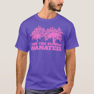 Spara Florida Manatees Floaty Potato Sea Cow T Shirt