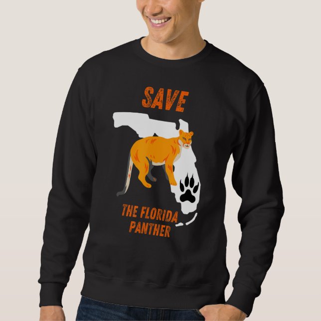Spara Florida Panther Lång Ärmad Tröja (Framsida)