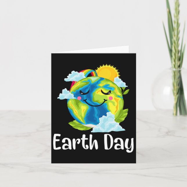 Spara för återanvändning av Återvinna på Earth Day Kort (Framsida)