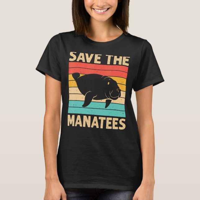 Spara För manar potatisen Manatey Women Floaty Pot T Shirt (Framsida)