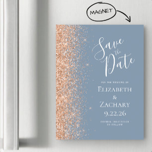 Spara för modern Dusty Blue Peach - Magnetiskt kor