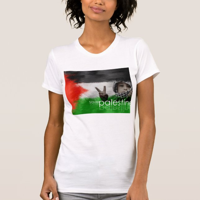 spara för palestine t-shirt (Framsida)