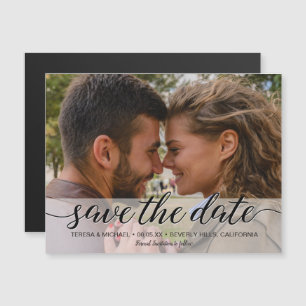 Spara förlovningen Date Elegant Script-