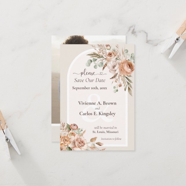 Spara fotot av datumljusmarkston Boho-Blommigten (Fram/Back In Situ)