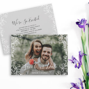 Spara fotot datum Hand plockade petite Flowers Datumet