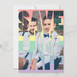 Spara fotot för Personligen för Rainbow Gay LGBTQ Meddelande