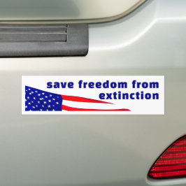 Spara Freedom Bumper Sticker Bildekal