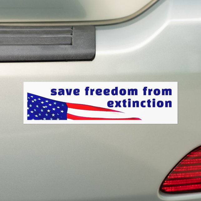 Spara Freedom Bumper Sticker Bildekal (På Bil)