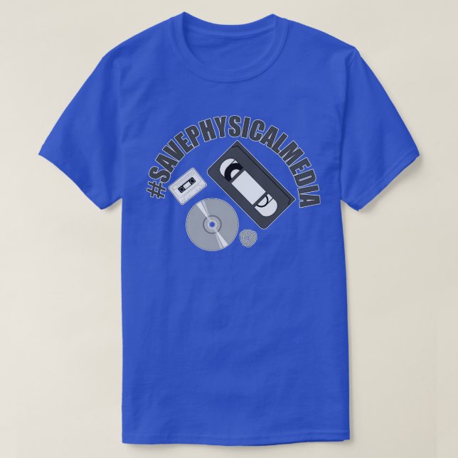 Spara Fysiskt media T Shirt (Design framsida)