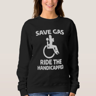 Spara Gas Ride de Handicdated Leg Amputee Amputati T Shirt