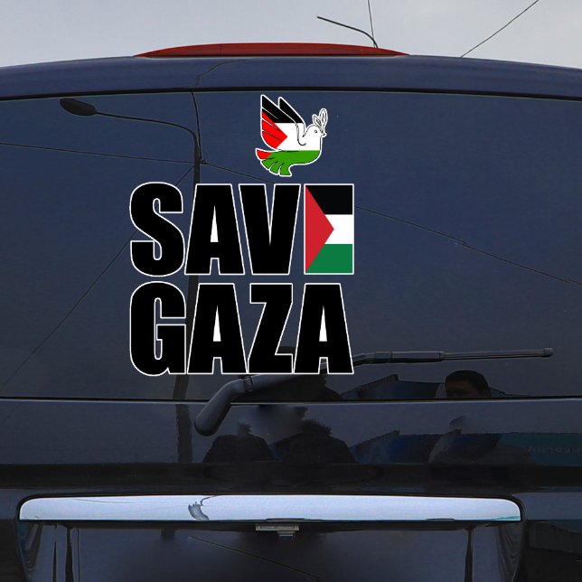 SPARA GAZA-bilparkering Klistermärken (Skapare uppladdad)