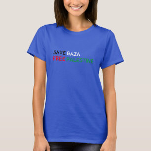 Spara Gaza Free Palestine grunge typography T Shirt