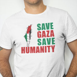 Spara Gaza Spara Humanity, Solidaritet T Shirt