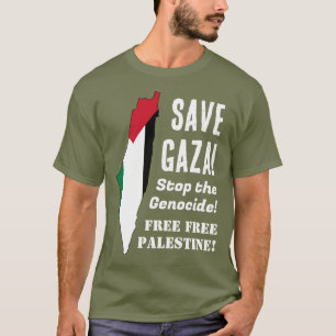 Spara Gaza Stopp för folkmordet T Shirt